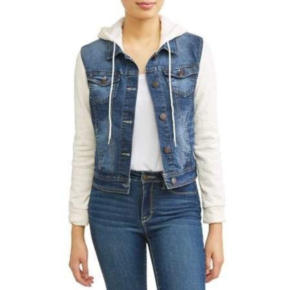 Wallflower Other - Wallflower Jr Denim/Gray hooded jacket